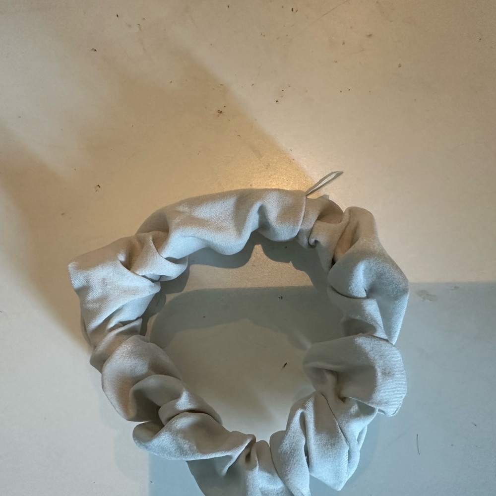 Elegant White Scrunchie